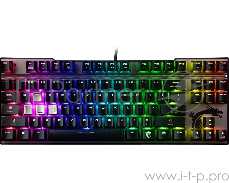 MSI Vigor GK-70 Игровая клавиатура (Cherry MX red switches, RGB подсветка, аллюминиевая рама, USB, S