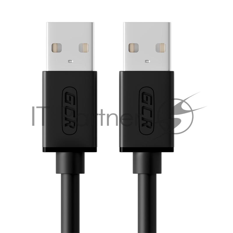 Кабель Greenconnect 3.0m USB 2.0, AM/AM, черный, 28/28 AWG, экран, армированный, морозостойкий, GCR-UM2M-BB2S-3.0m