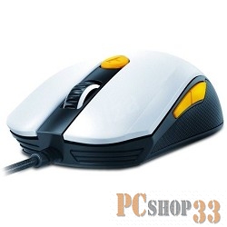 Мышь проводная Genius M8-610 белый оранжевый USB 800-8200dpi, 6 кнопок, память на 4 игровых профиля,