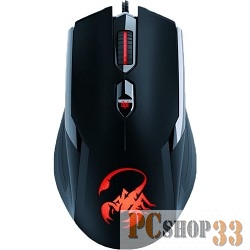 Мышь проводная Genius Ammox X1-400 чёрный USB 400-3200dpi, 4 кнопки, память на 4 игровых профиля, с