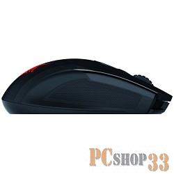 Мышь проводная Genius Ammox X1-400 чёрный USB 400-3200dpi, 4 кнопки, память на 4 игровых профиля, с