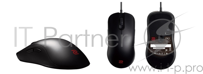Мышь игровая профессиональная BENQ Zowie, FK2 Small, правша - левша, 7 кн., USB кабель 2м, 400/800/1