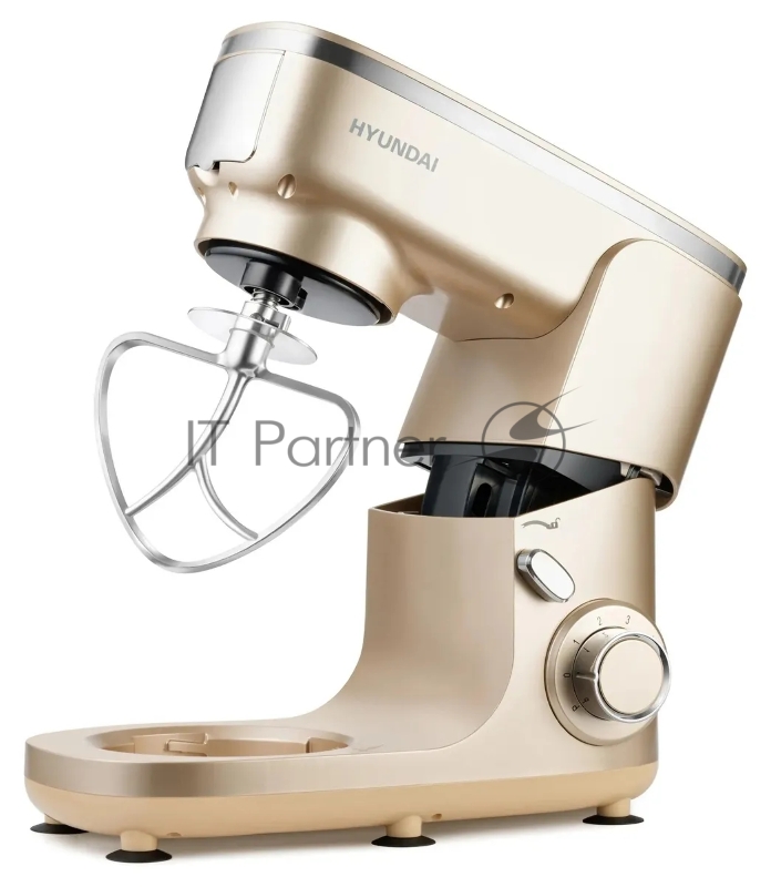 Кухонная машина Hyundai HYM-S7451 планетар.вращ. 1400Вт золотистый