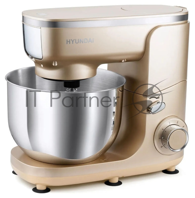 Кухонная машина Hyundai HYM-S7451 планетар.вращ. 1400Вт золотистый
