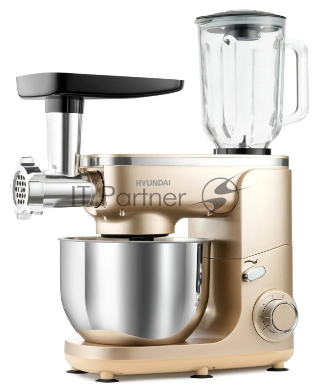 Кухонная машина Hyundai HYM-S7451 планетар.вращ. 1400Вт золотистый