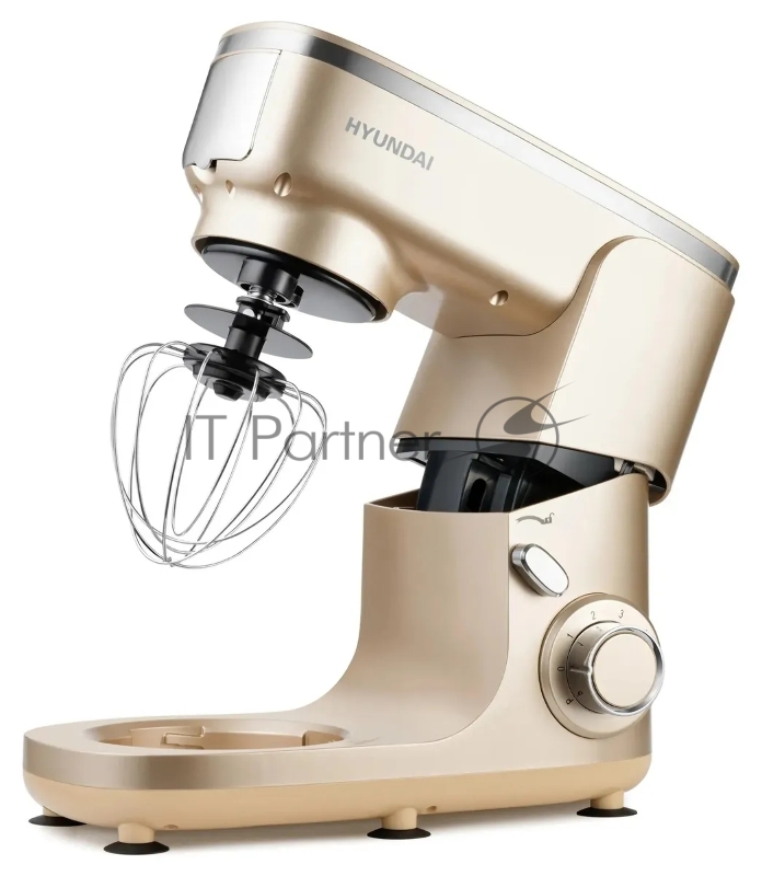 Кухонная машина Hyundai HYM-S7451 планетар.вращ. 1400Вт золотистый