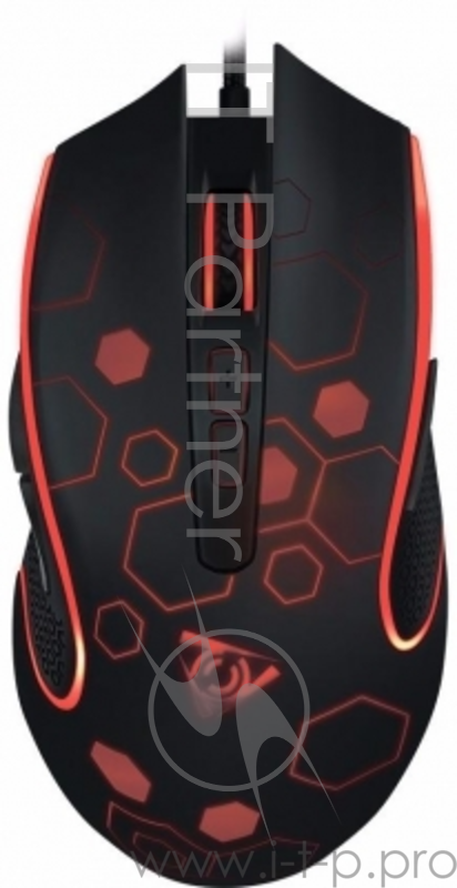 Мышь игровая QCYBER CANE TERMIT 800 - 2400DPI . 7 клавиш + скролл. Софт тач пластик. Провод в тканев