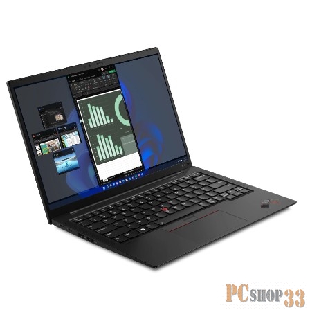 Ноутбук 14 IPS WUXGA Lenovo ThinkPad X1 Carbon G10 black (Core i5 1240P/16Gb/512Gb SSD/VGA int/FP/W11Pro) (21CB006PRT)