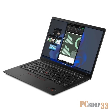 Ноутбук 14 IPS WUXGA Lenovo ThinkPad X1 Carbon G10 black (Core i5 1240P/16Gb/512Gb SSD/VGA int/FP/W11Pro) (21CB006PRT)