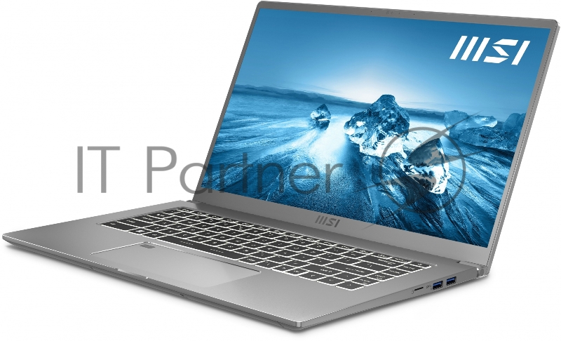 Ноутбук MSI Prestige 15 A12UD-223RU Core i7 1280P 16Gb SSD1Tb NVIDIA GeForce RTX 3050 Ti 4Gb 15.6 UHD (3840x2160) Windows 11 Professional silver WiFi BT Cam