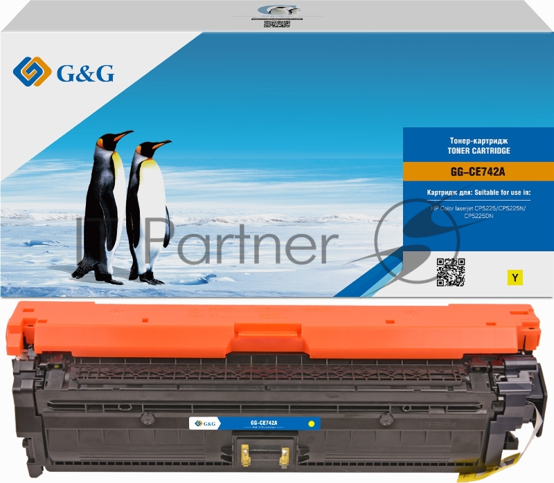 Картридж лазерный G&G GG-CE742A желтый (7300стр.) для HP LJ CP5220/CP5221/CP5223/CP5225