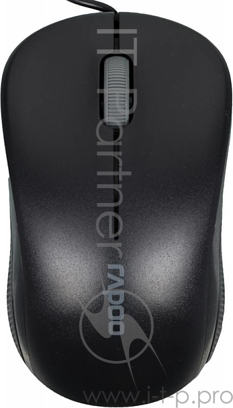 Мышь Rapoo N1130 черный оптическая (1000dpi) USB2.0 (2but)