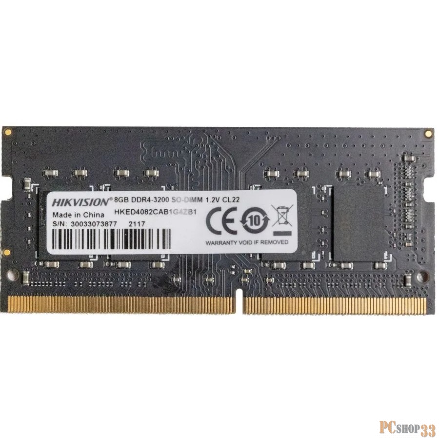 Модуль памяти SODIMM DDR 4 DIMM 8Gb PC25600, 3200Mhz, HKED4082CAB1G4ZB1/8G