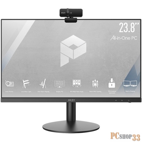 Моноблок MSI Pro AP241 11M-663XRU 23.8 Full HD PG G6405 (4.10) 8Gb SSD250Gb UHDG 610 noOS GbitEth WiFi BT 120W клавиатура мышь черный 1920x1080