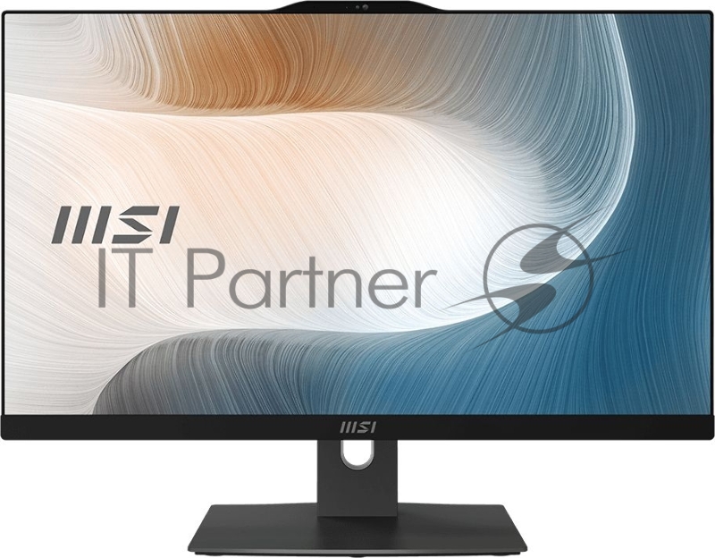 Моноблок MSI Modern AM242 11M-1000RU 23.8 Full HD PG 7505 (2) 4Gb SSD128Gb UHDG Windows 11 Professional GbitEth WiFi BT 120W клавиатура мышь Cam черный 1920x1080