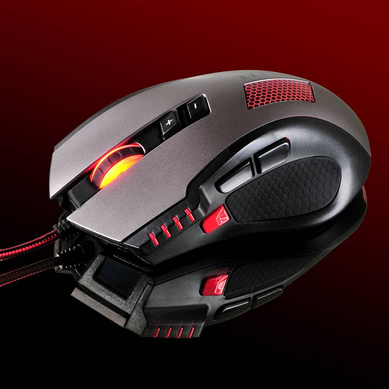 Мышь Oklick 805G V2 черный оптическая (3200dpi) USB игровая (7but)