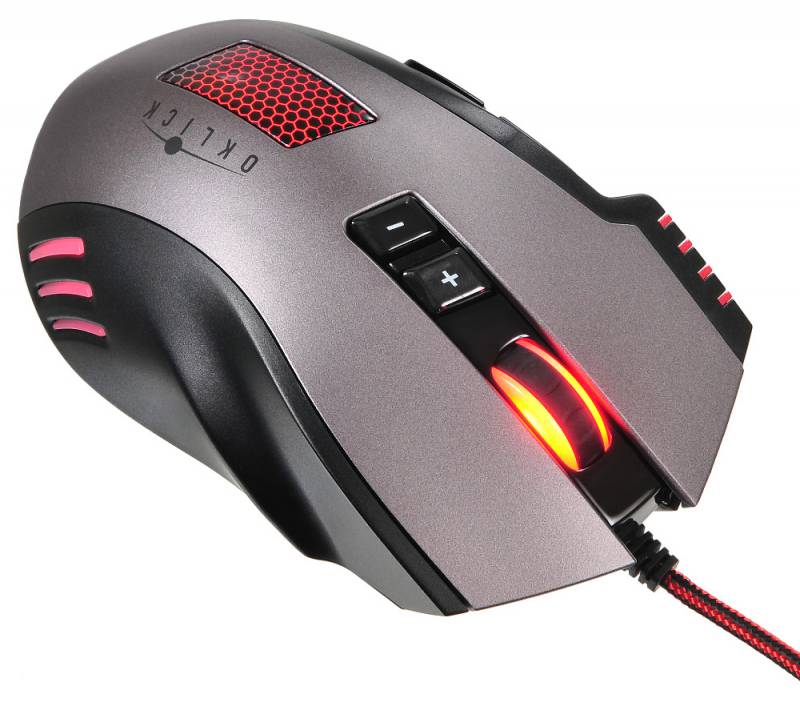 Мышь Oklick 805G V2 черный оптическая (3200dpi) USB игровая (7but)