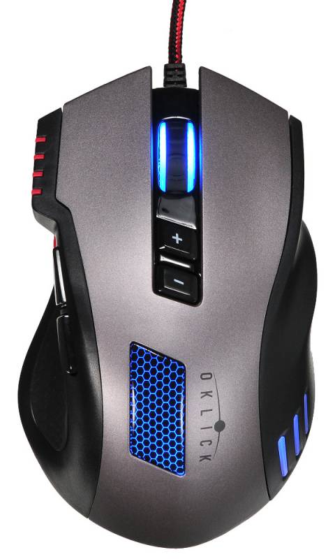 Мышь Oklick 805G V2 черный оптическая (3200dpi) USB игровая (7but)