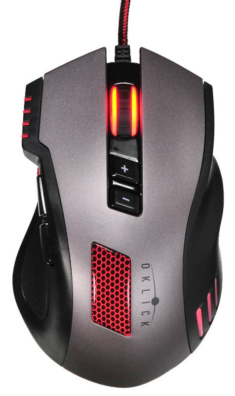 Мышь Oklick 805G V2 черный оптическая (3200dpi) USB игровая (7but)