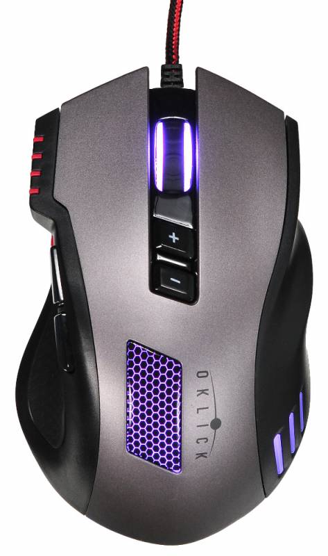 Мышь Oklick 805G V2 черный оптическая (3200dpi) USB игровая (7but)