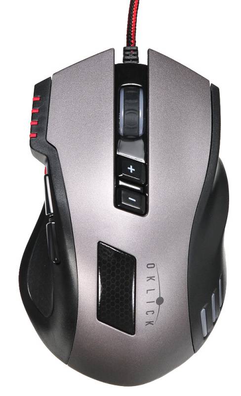 Мышь Oklick 805G V2 черный оптическая (3200dpi) USB игровая (7but)