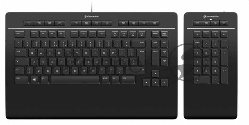 Клавиатура 3Dconnexion 3DX-700092 Keyboard Pro with Numpad, US-International (QWERTY) (341214)