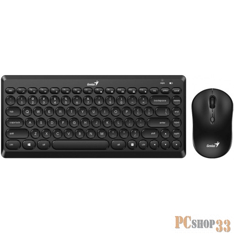 Комплект беспроводной Genius LuxeMate Q8000 (клавиатура LuxeMate Q8000/k + мышь LuxeMate Q8000/m ), Black