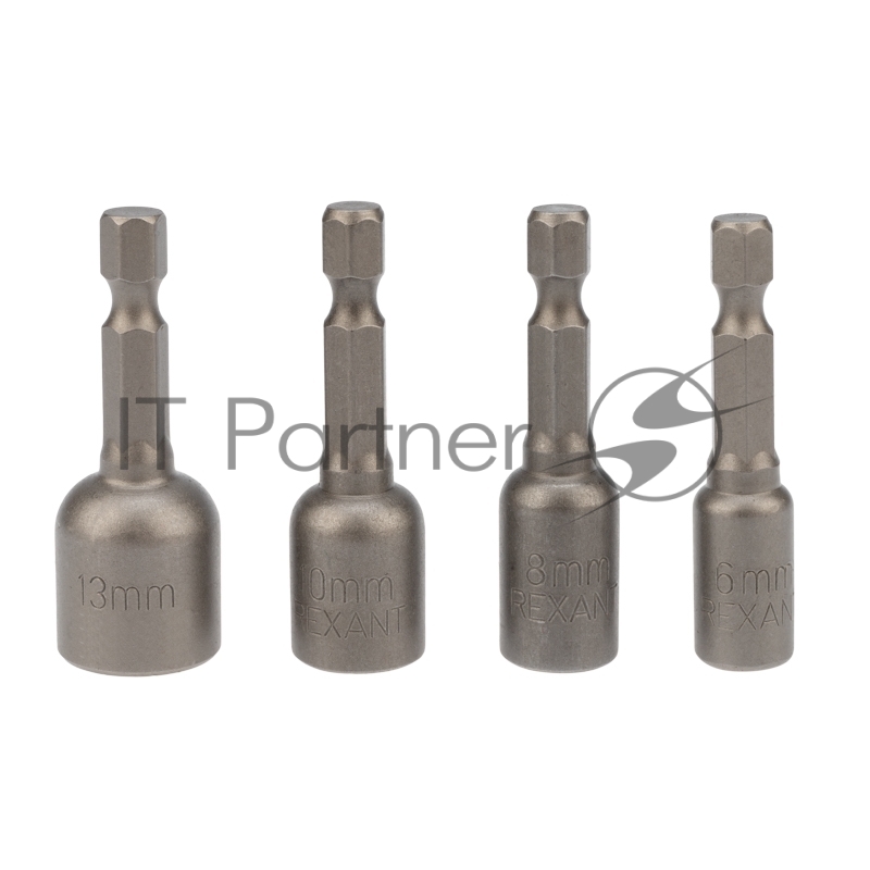 Набор ключей-насадок магнитных 6/8/10/13х48 мм с шестигранной головкой Kranz