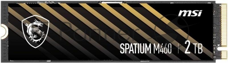 SSD жесткий диск PCIE 4.0 NVME M.2 2TB SPATIUM M460 2TB MSI