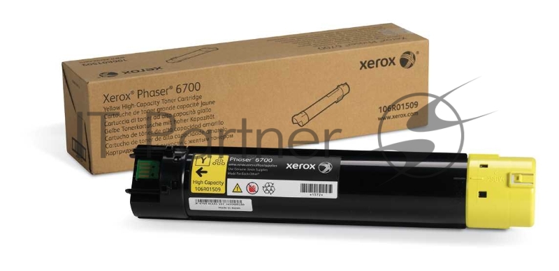 Тонер картридж 106R01509 повышенной емкости для Xerox Phaser 6700, желтый, 12000 стр