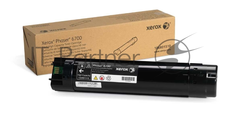 Тонер картридж 106R01510 повышенной емкости для Xerox Phaser 6700, черный, 18000 стр