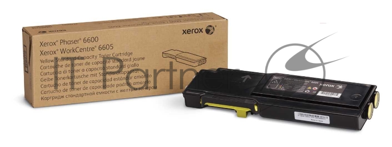 Тонер-картридж 106R02247 для Xerox Phaser 6600/ WC6605, Желтый, 2000 стр