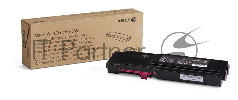 Тонер-картридж 106R02745 повышенной емкости для Xerox WorkCentre 6655, пурпурный, 7500 стр