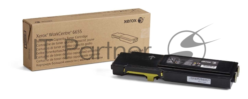 Тонер-картридж 106R02746 повышенной емкости для Xerox WorkCentre 6655, желтый, 7500 стр