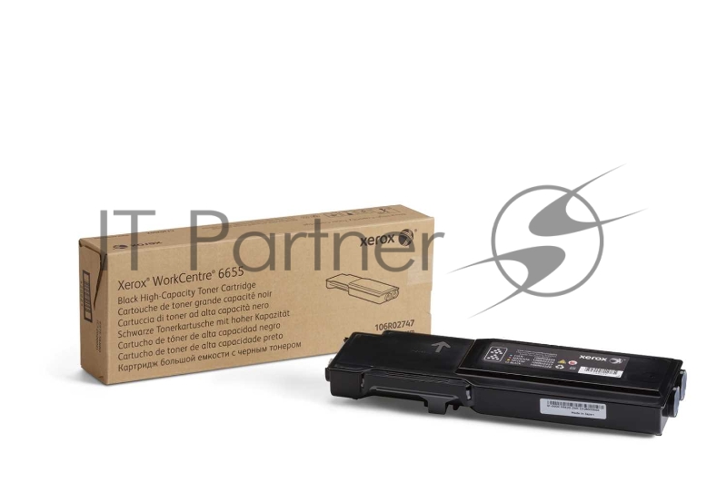 Тонер-картридж 106R02747 повышенной емкости для Xerox WorkCentre 6655, черный, 12 000 стр