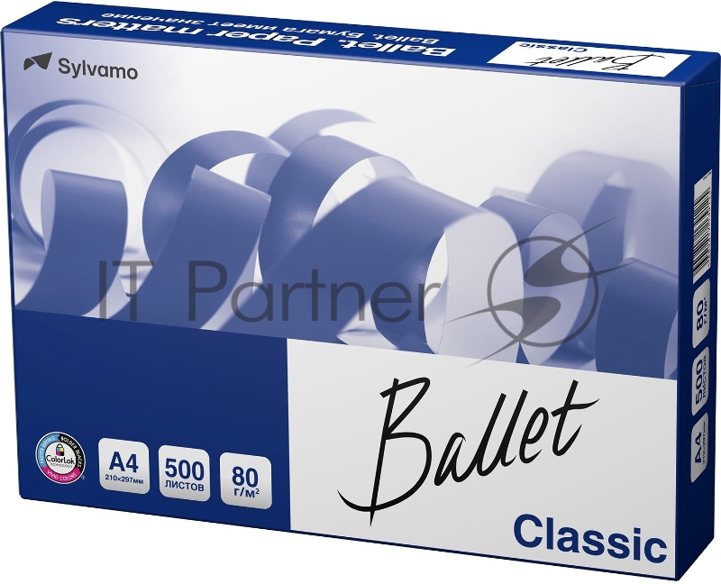 Бумага Sylvamo Ballet Classic A4/80г/м2/500л./белый CIE153% общего назначения(офисная)