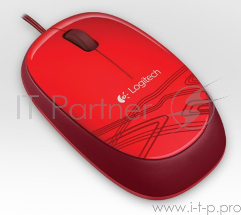 Мышь Logitech M105 красный оптическая (1000dpi) USB (2but)
