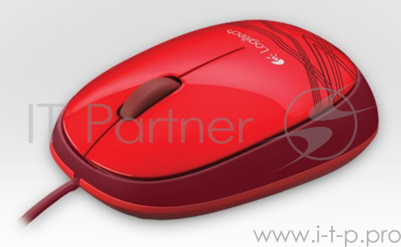 Мышь Logitech M105 красный оптическая (1000dpi) USB (2but)