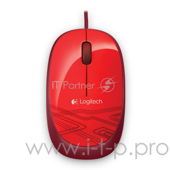 Мышь Logitech M105 красный оптическая (1000dpi) USB (2but)