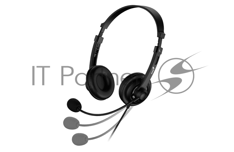 Гарнитура Genius HS-230U, черная, USB,1,8 м