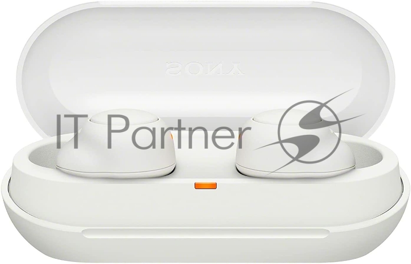 Полностью беспроводные наушники Sony WF-C500W, белый, Bluetooth 5.0, динамик 5,8 мм, 10ч работы от аккумулятора, 20ч с чехлом IPX4, DSEE USB Type-C, quick charge, hands free. Белый цвет.