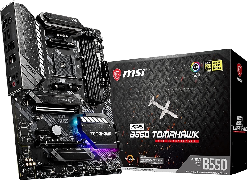 Материнская плата MSI MAG B550 TOMAHAWK MAX WIFI (AM4, B550, 4xDDR4 ATX, HDMI+DP)