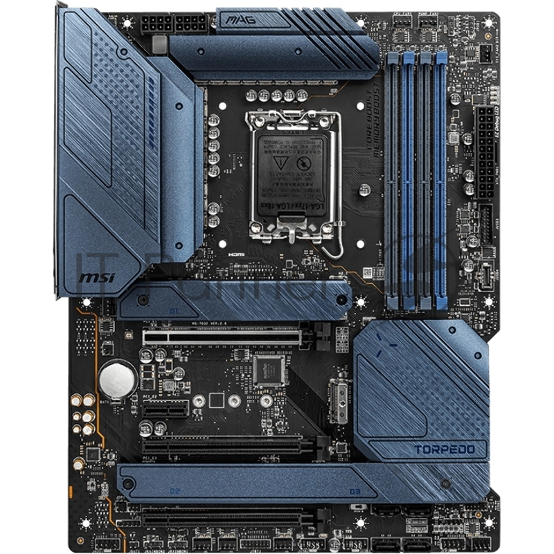 Материнская плата MSI MAG Z690 TORPEDO Soc-1700 Intel Z690 4xDDR5 ATX AC`97 8ch(7.1) 2.5Gg RAID+HDMI+DP