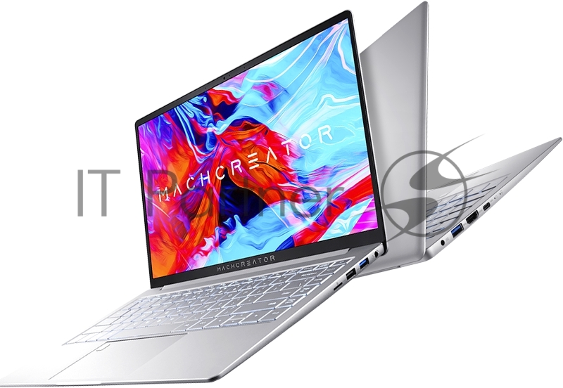 Ноутбук Machenike Machcreator-14 14(1920x1080 IPS 60Hz)/Intel Core i7 11390H(3.4Ghz)/16384Mb/512PCIS Iris Xe Graphics/Cam/BT/WiFi/65WHr/war 1y/1.4kg/silver/DOS + fingerprint, RU white backlight kbd