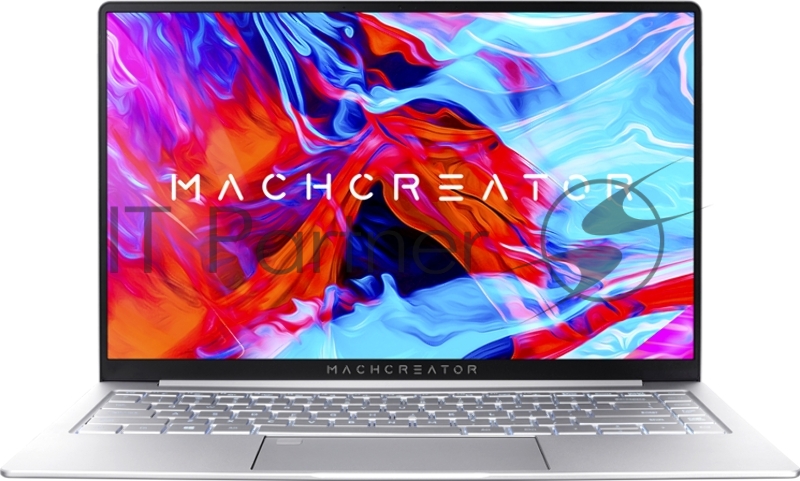 Ноутбук Machenike Machcreator-14 14(1920x1080 IPS 60Hz)/Intel Core i7 11390H(3.4Ghz)/16384Mb/512PCIS Iris Xe Graphics/Cam/BT/WiFi/65WHr/war 1y/1.4kg/silver/DOS + fingerprint, RU white backlight kbd