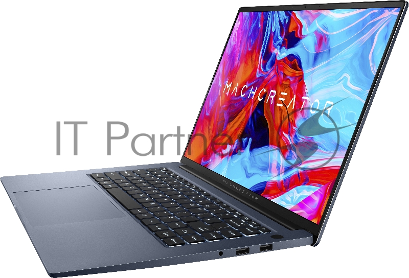 Ноутбук Machenike Machcreator-16 16(2560x1440 IPS 120Hz)/Intel Core i5 12500H(3.3Ghz)/16384Mb/512PCIS Iris Xe Graphics/Cam/BT/WiFi/70WHr/war 1y/1.7kg/grey/DOS + fingerprint, RU white backlight kbd