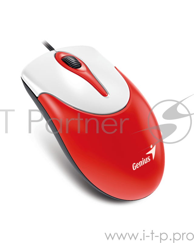 Мышь Genius NetScroll 100 V2 USB / Wired / 1000 dpi / Red