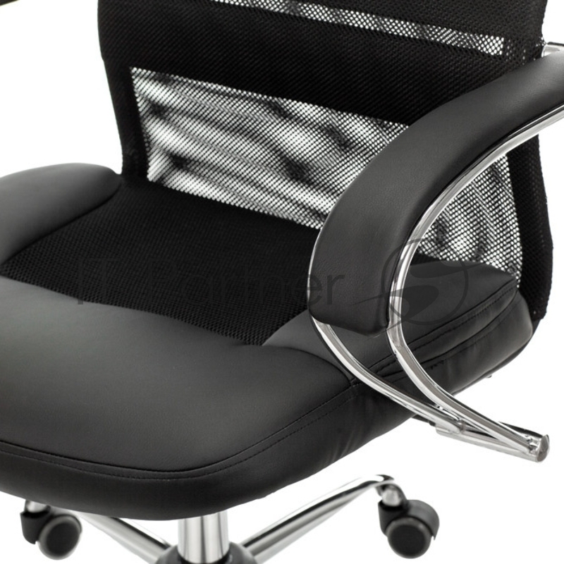 Кресло руководителя Бюрократ CH-608SL черный TW-01 Leather Black искусст.кожа/сетка