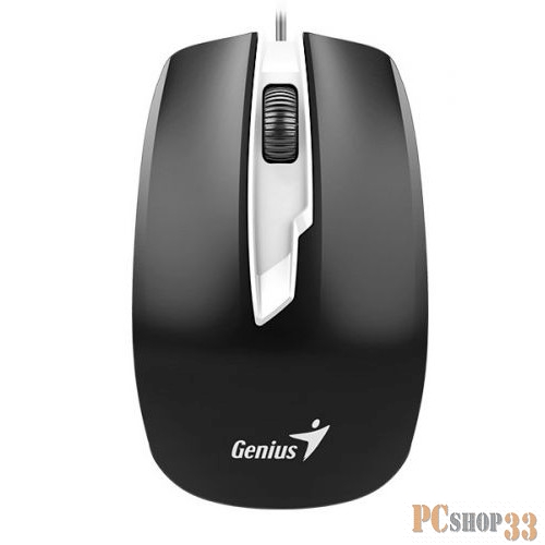 Мышь DX-180, USB, чёрная, оптическая, 800-1600dpi, подходит под обе руки