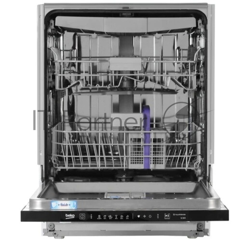 Встраиваемая посудомоечная машина Beko BDIN16520Q, полноразмерная, ширина 59.8см, полновстраиваемая, загрузка 15 комплектов, белый